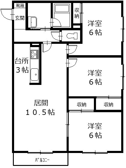 アビタヤマコ 間取り