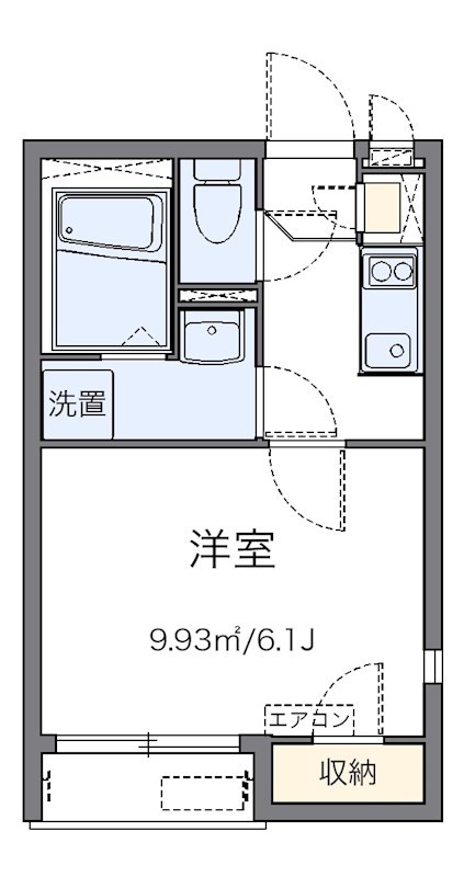 フレグランス 201号室 間取り