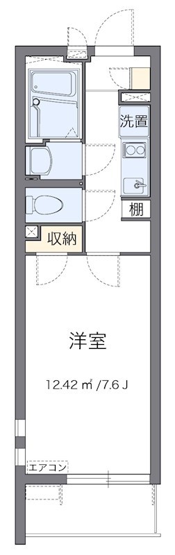 スクエア与野 102号室 間取り
