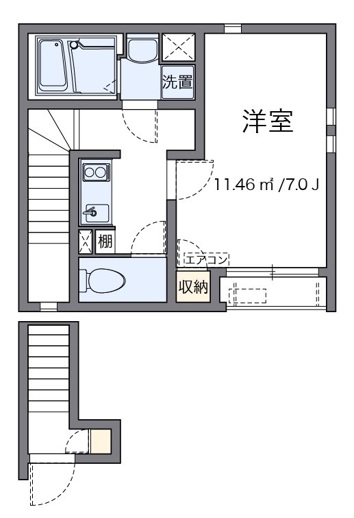 アクアパレス 間取り図