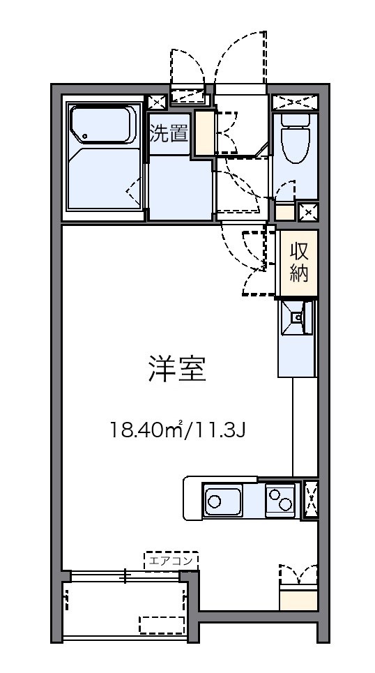 グランビュー清水山 108号室 間取り
