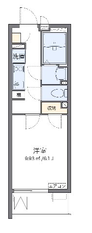 シーエスハイムⅣ 203号室 間取り