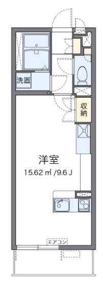 ブルーアゼリア 302号室 間取り