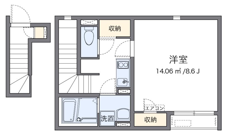 リヴェールの森 202号室 間取り