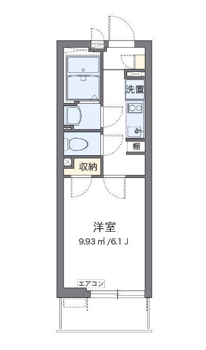アレグリアスⅡ 207号室 間取り