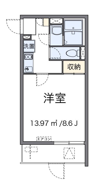 Small RiverⅡ 間取り図