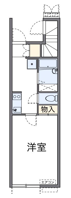 浦和領家 106号室 間取り