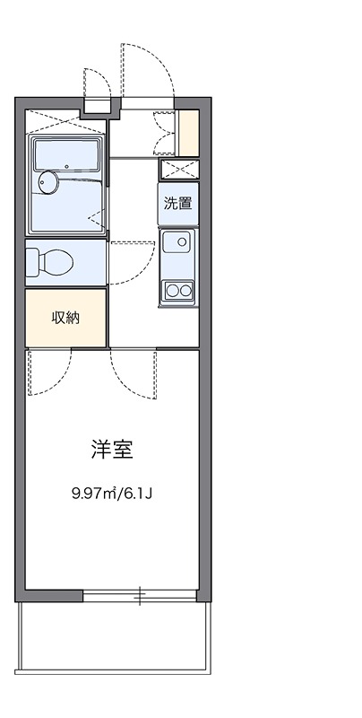 グランシャリオ 401号室 間取り