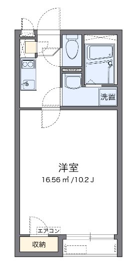 エストカーサ 102号室 間取り