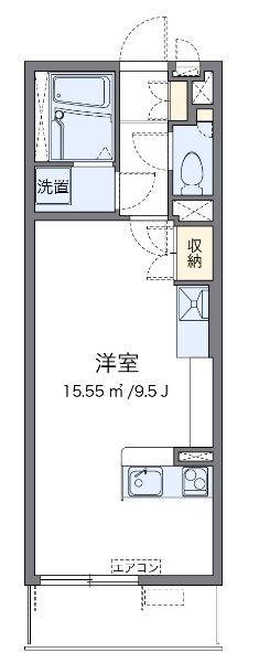 ルッシェロ 303号室 間取り