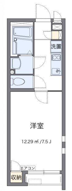 エカヒ 101号室 間取り