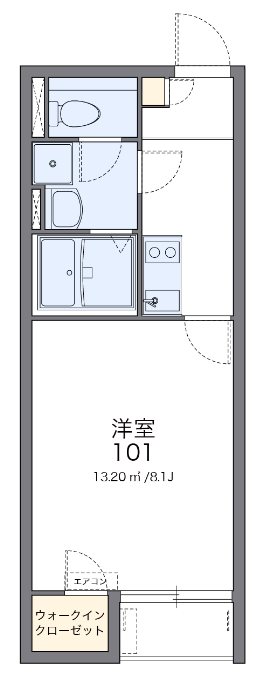エスポワール 204号室 間取り