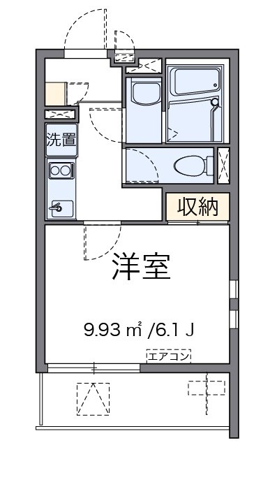 与野 103号室 間取り