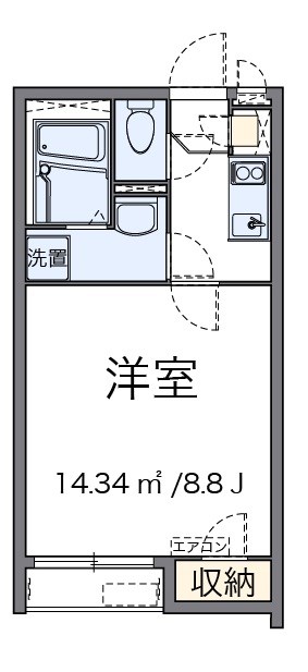 エトワールⅡ 204号室 間取り
