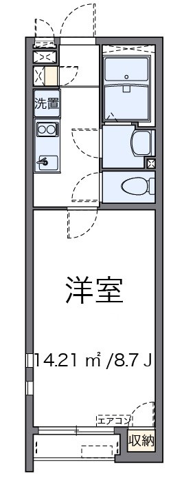 ヴァンベ－ル 203号室 間取り