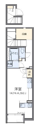 白樺Ⅵ 203号室 間取り