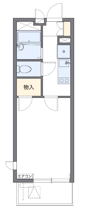 蒔田 207号室 間取り