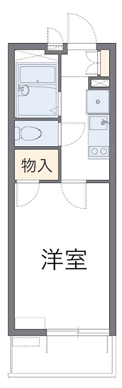 ゼルコヴァ 105号室 間取り