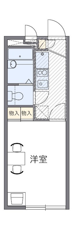 105号室 間取り