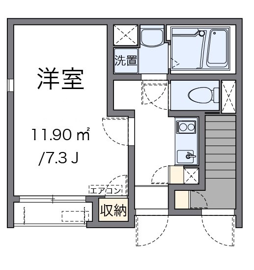 ジャルディーノＡ 101号室 間取り