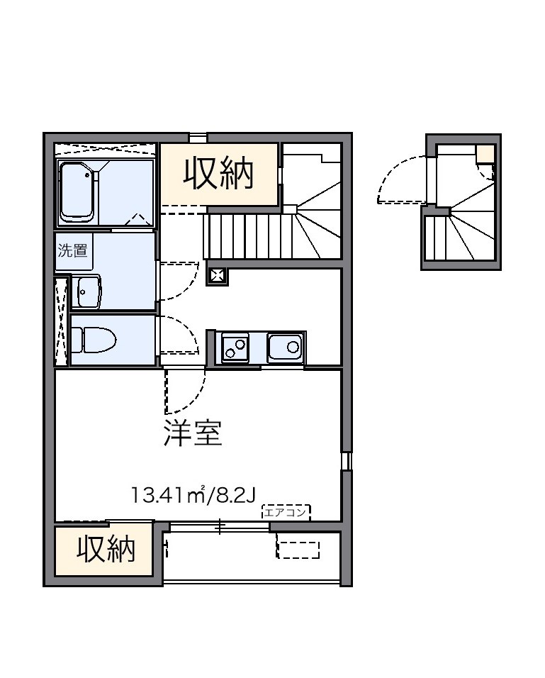 サンフラワーⅢ 208号室 間取り