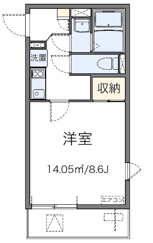 金明 205号室 間取り