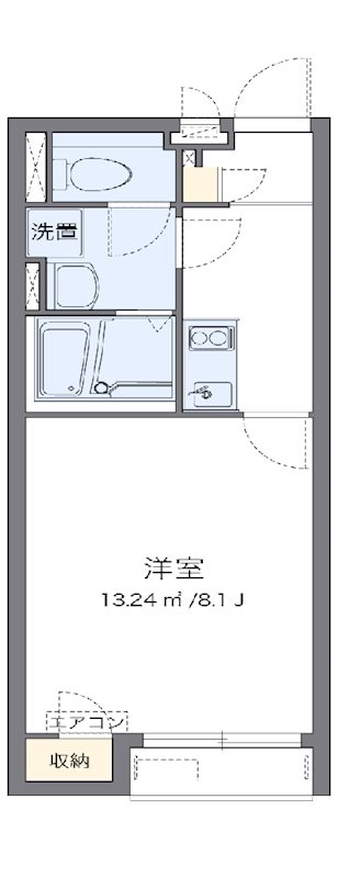 弦巻  102号室 間取り