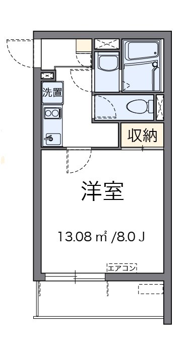 KMY南与野【告知事項部屋あり　101】 203号室 間取り