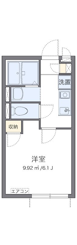 伊興レジデンスＡ 202号室 間取り
