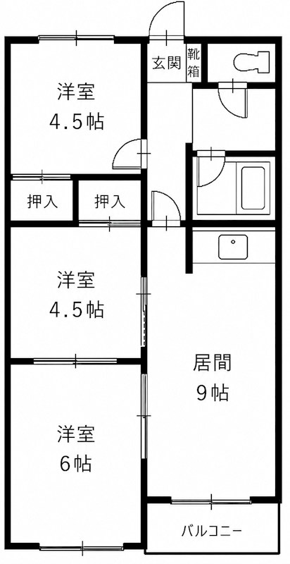 中村ハイツ　 間取り