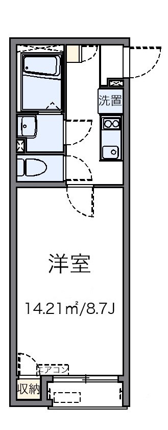 シャイン浦和 204号室 間取り