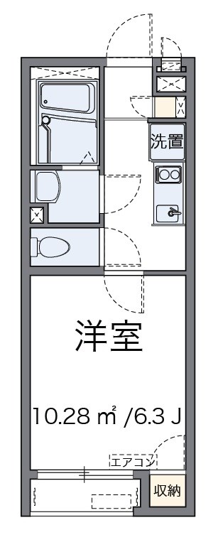 シェソワ 103号室 間取り