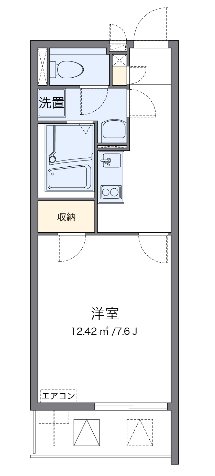 山栄ハイツ 105号室 間取り