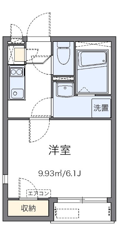 ひまわり 101号室 間取り