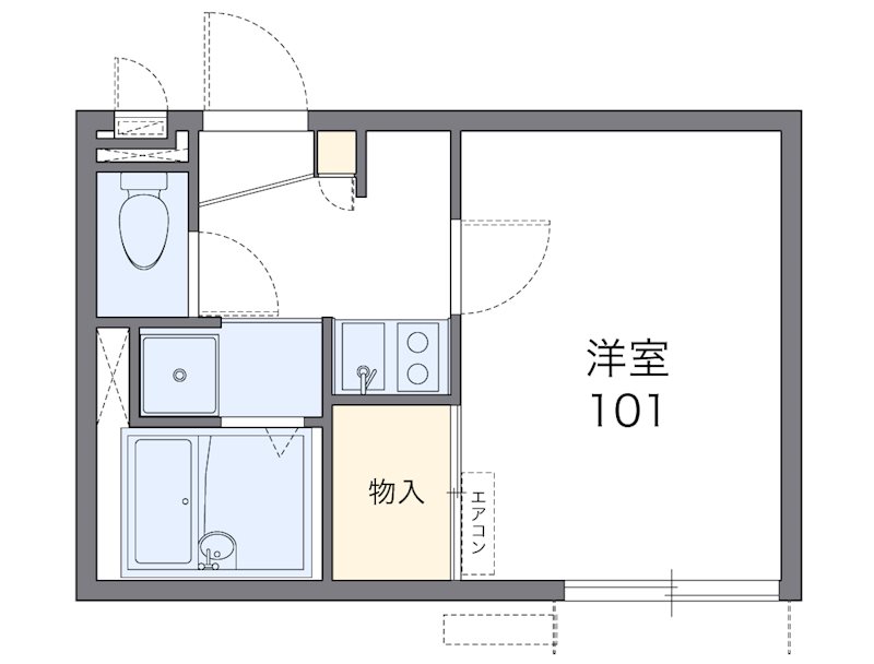 矢向Ｂ 203号室 間取り