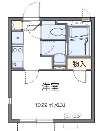 ブラウンハイツ 202号室 間取り