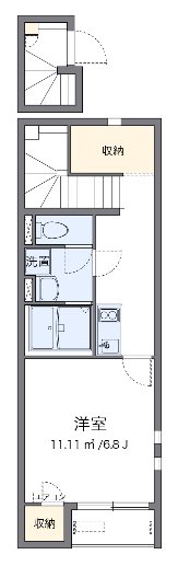 フォンテ 102号室 間取り