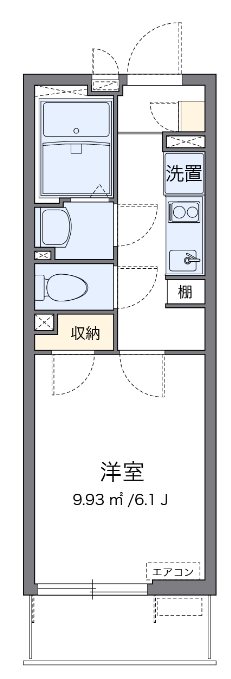 サークル　平和台 301号室 間取り