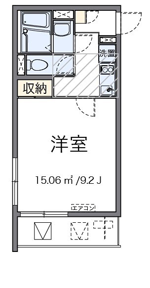 パークピア火宮 203号室 間取り