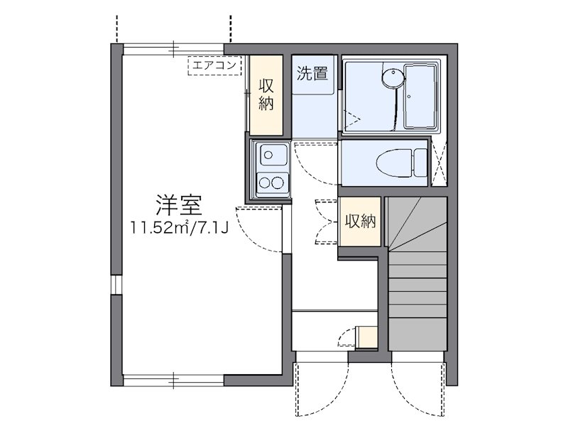 ＡＲＩＥＴＴＡ 101号室 間取り