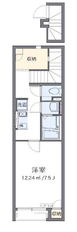 ウイング  203号室 間取り