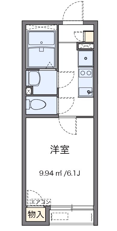 U　エスペランサ 201号室 間取り