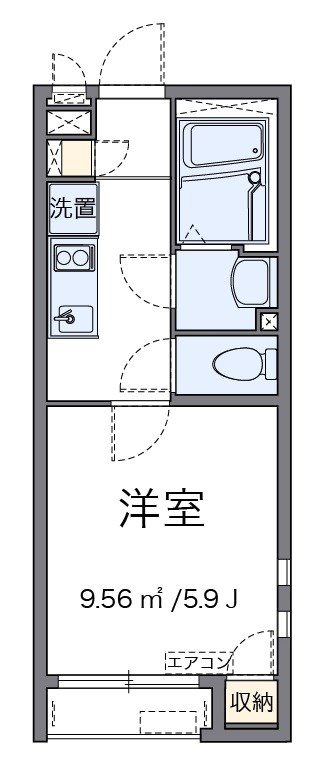 OLIVE 202号室 間取り