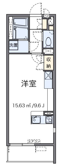 亜土 204号室 間取り