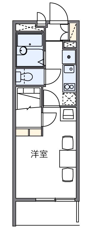 リリー 109号室 間取り