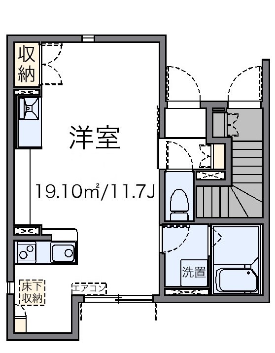 ＹｕｋａｒｉⅢ 101号室 間取り