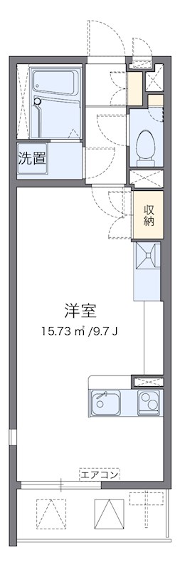 トレフール 306号室 間取り