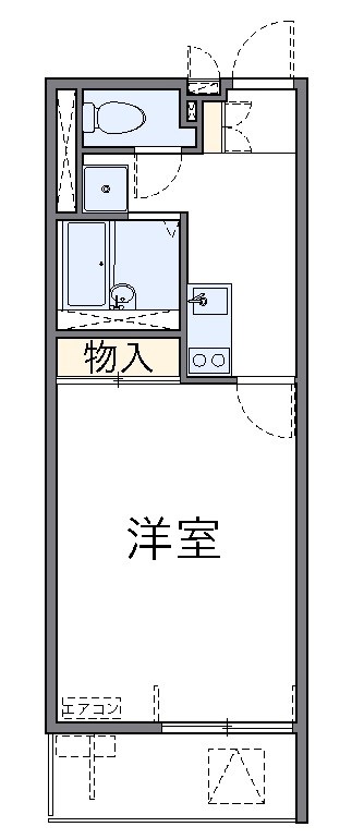 和光 210号室 間取り