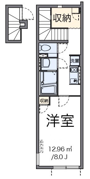 アレキサンドライト 204号室 間取り