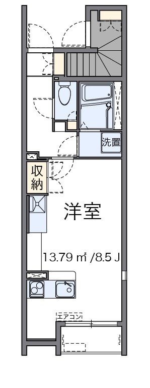 Ｊ　ヴィレッタ　Ⅱ 104号室 間取り